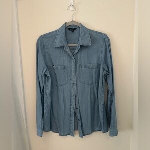 Express Light Blue Denim Shirt